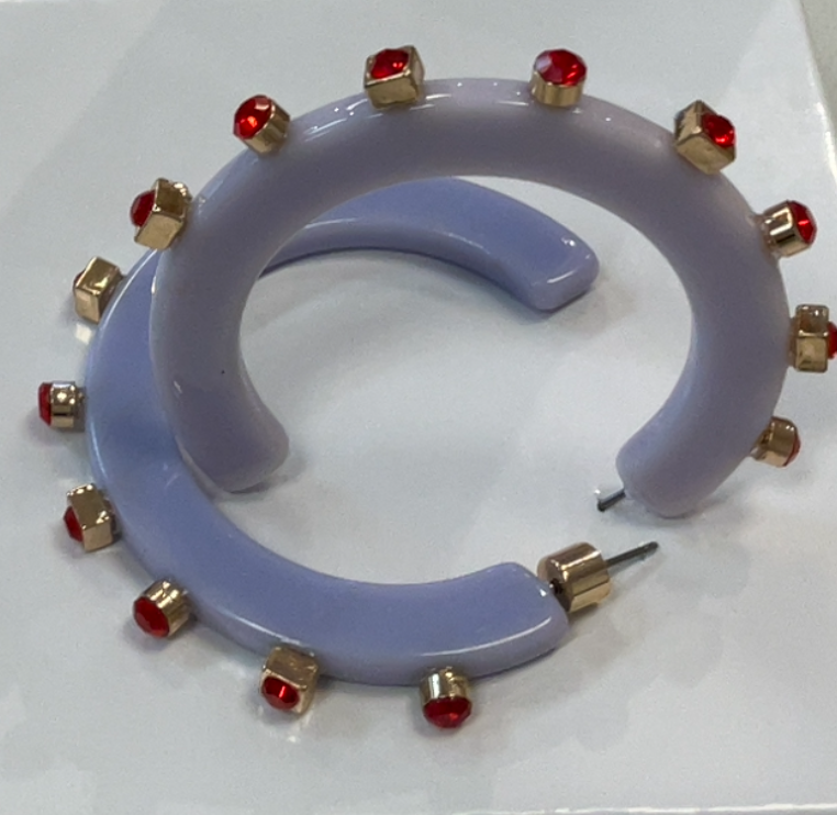 City Girl Hoop-Violet