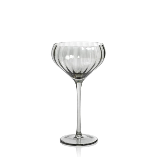 Madeleine Optic Glassware Collection - Smoke