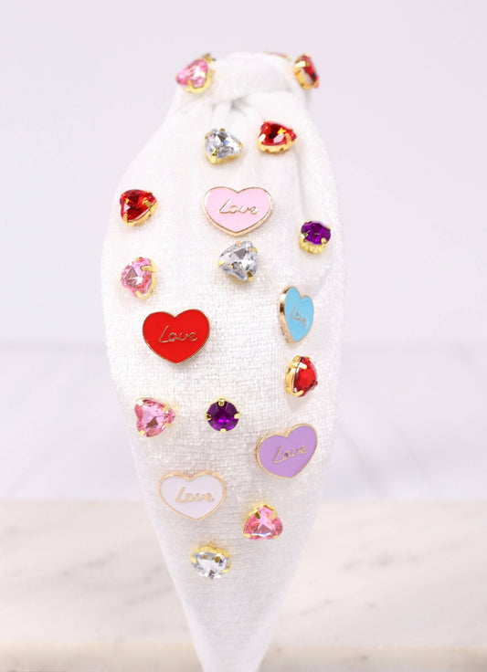 Let's Talk Hearts Headband MULTI