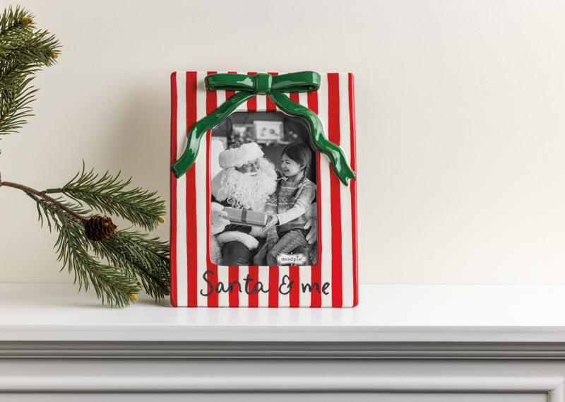 Ceramic Christmas Bow Frame