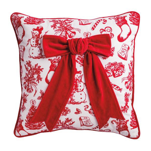 Bow Embellished Pillow