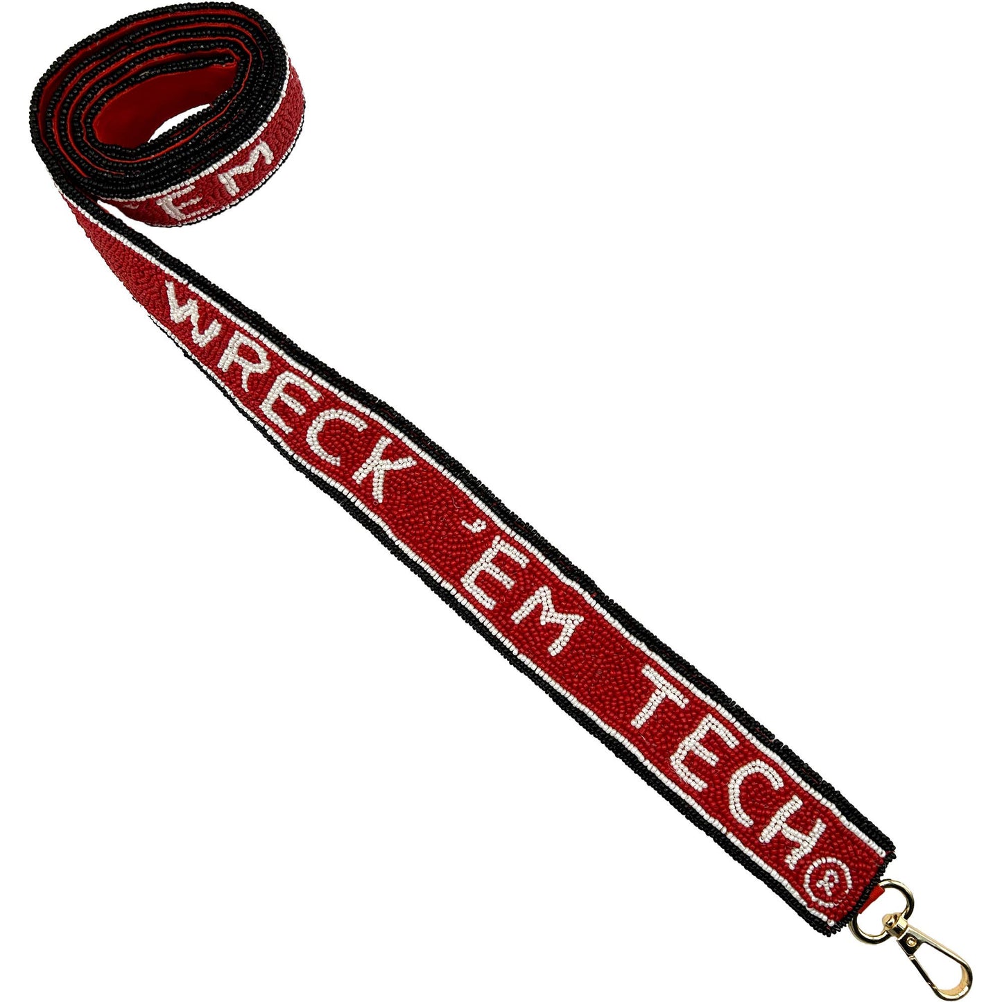 WRECK'EM BEADED BAG STRAP