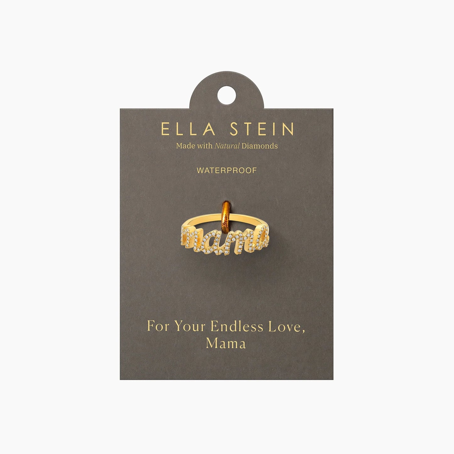 Gold Love You Mama Statement Ring