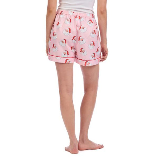 Pink Holiday Pajama Shorts