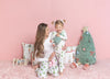 Christmas Tree Bow Pajama Set