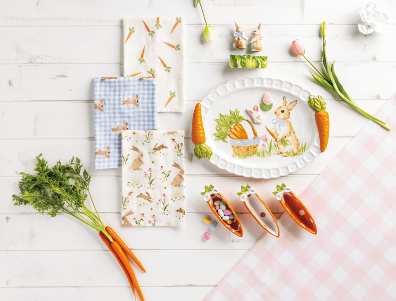 Bunny in Cabbage Salt and Pepper Set