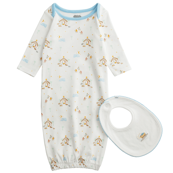 Nativity Gown Sleeper with Bib