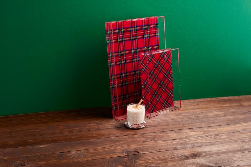 Acrylic Tartan Trays