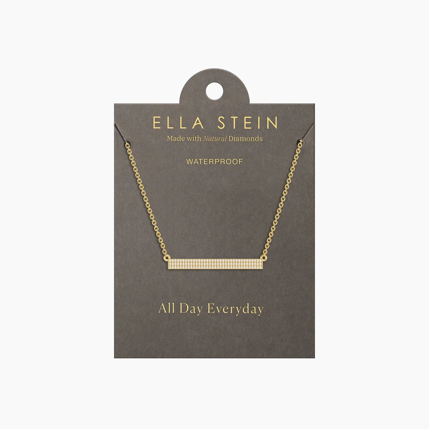 Gold Tell Me Straight Pendant Necklace