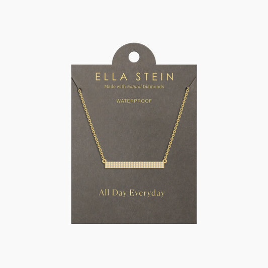 Gold Tell Me Straight Pendant Necklace