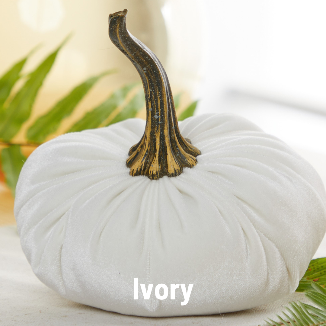 Handmade LARGE Velvet Pumpkins
