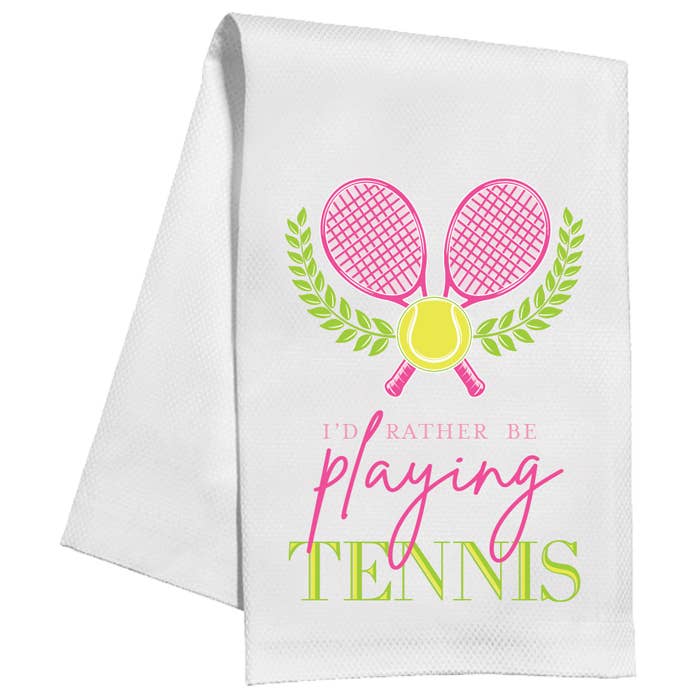 I'd Rather be Playing Tennis Kitchen Towel