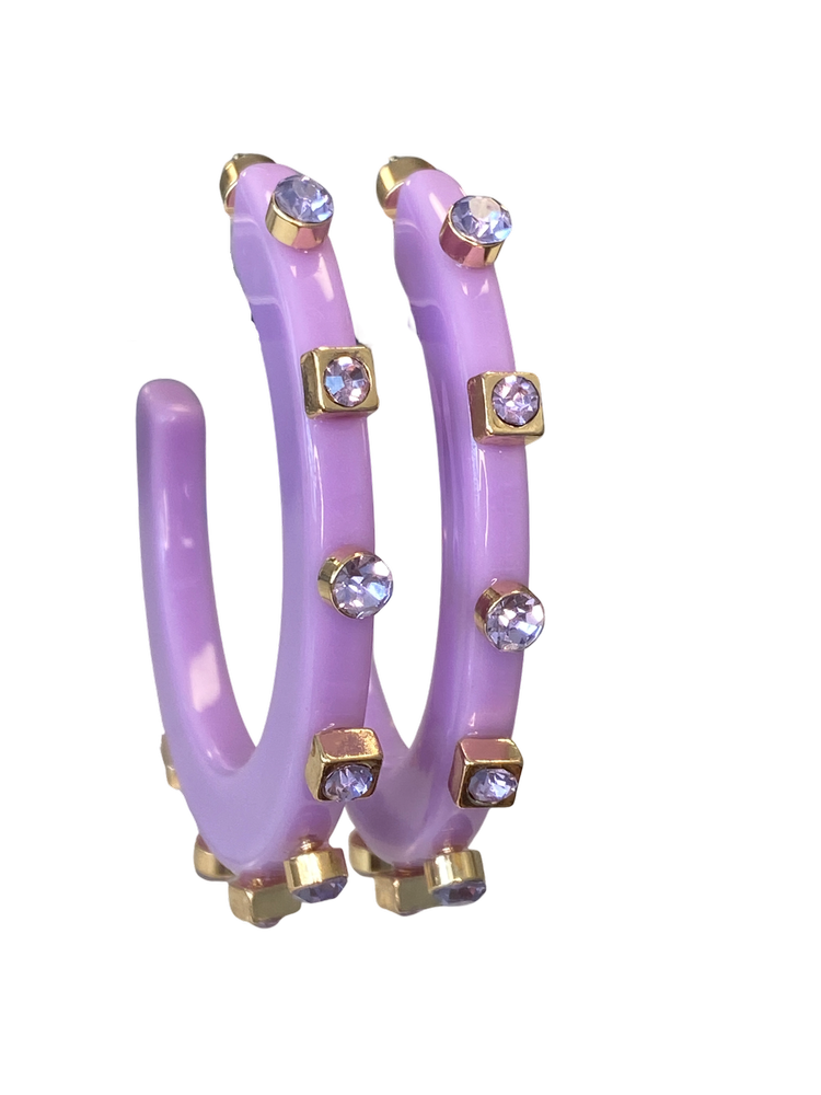 City Girl Hoop-Violet