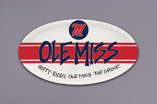 Ole Miss Oval Melamine Platter