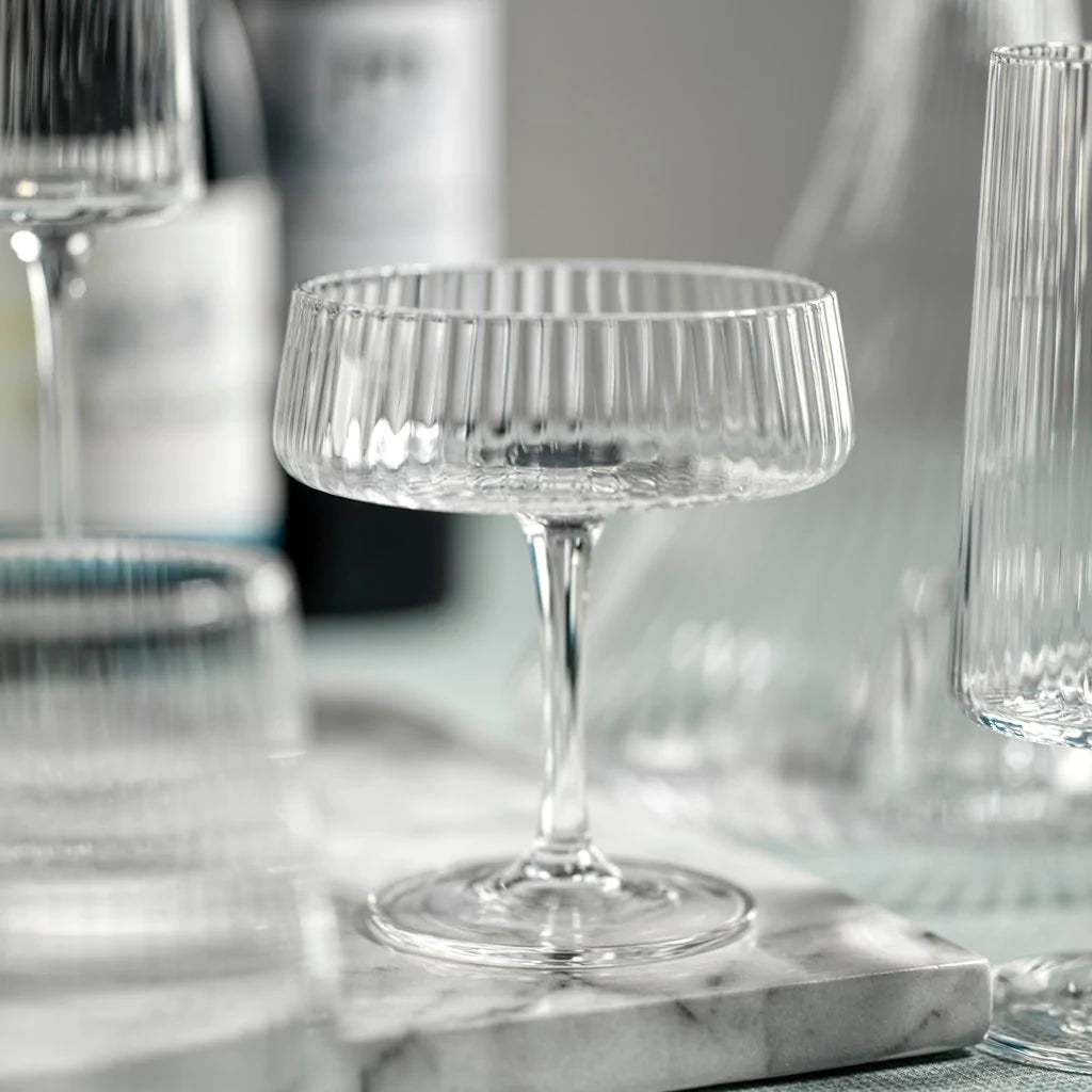 Fluted Textured Martini Glass
