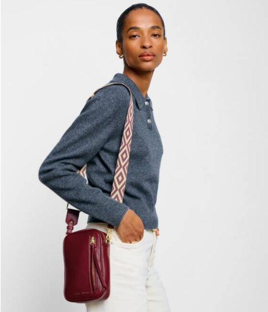 Hallie Small Crossbody Bag- Cherry