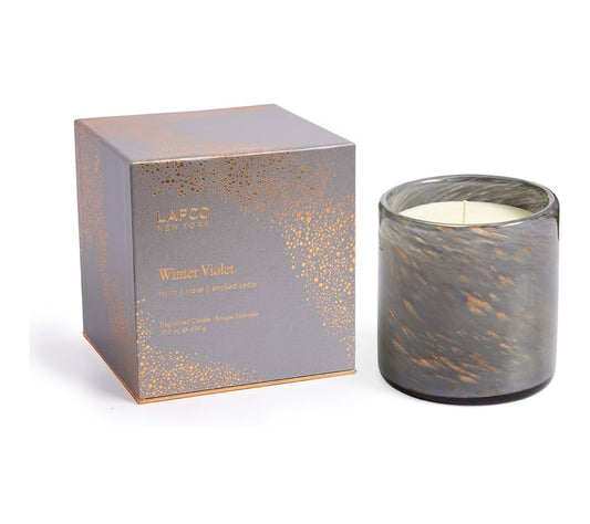 LAFCO 15.5oz Winter Violet Candle Classic