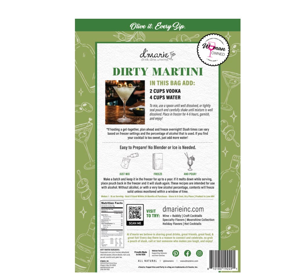 Dirty Martini Cocktail Slush