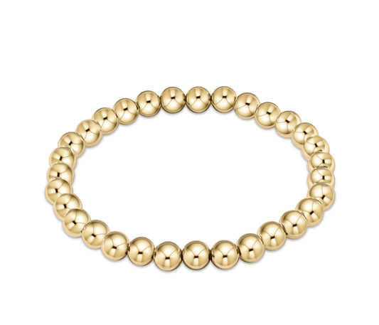 Classic Gold 6mm Bead Bracelet