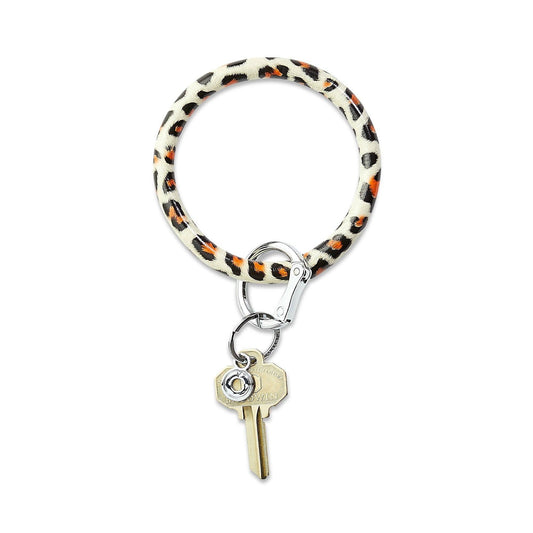 Leather Big O® Key Ring - Cheetah