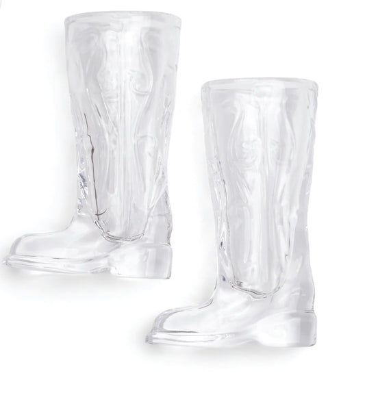 Set of 2 Cowboy Boot Shot Glasses