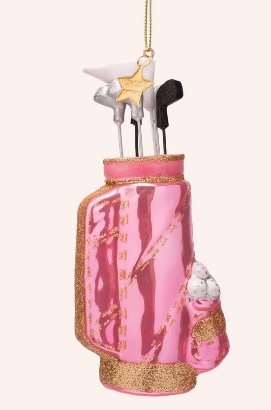 Opal Pink Golf Bag Ornament