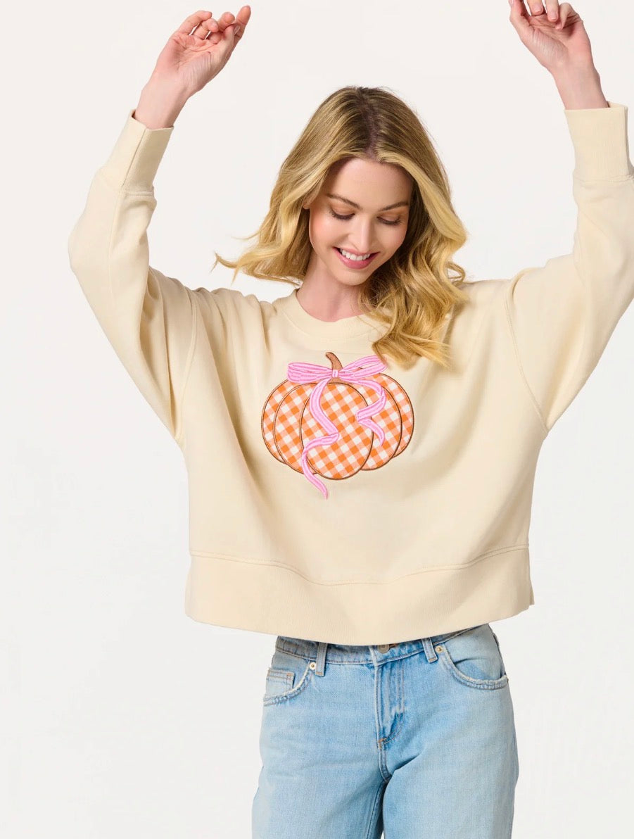 Gingham Pumpkin Sweatshirt