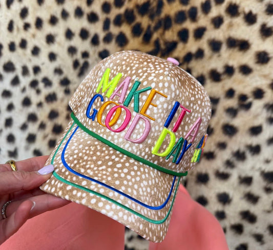 MAKE IT A GOOD DAY FAWN HAT