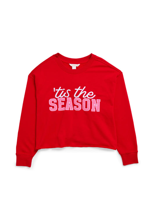 "Tis The Season" Lounge Sweatshirt - Red