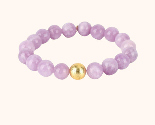 Bianca Beaded Bracelet- Wisteria