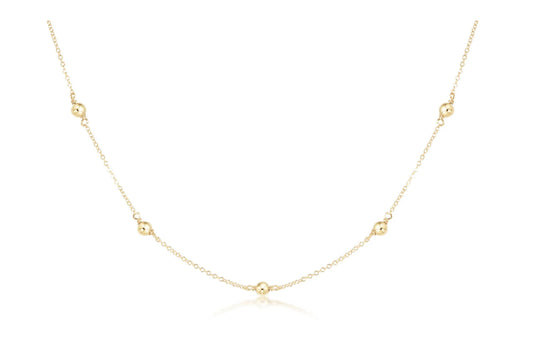 17” Choker Simplicity Chain Gold- Classic 4mm Gold