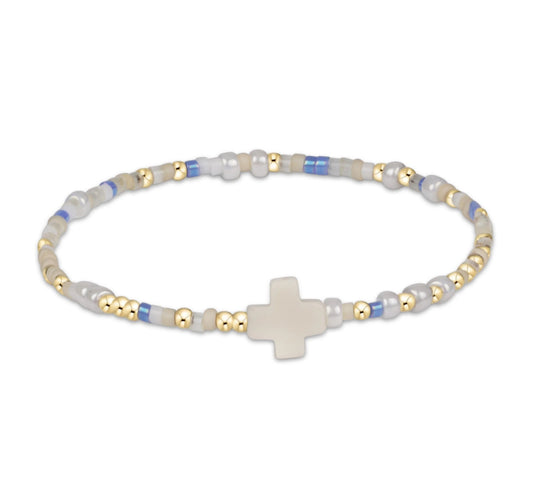 egirl Hope Unwritten Signature Cross Bracelet - skinny dippin’