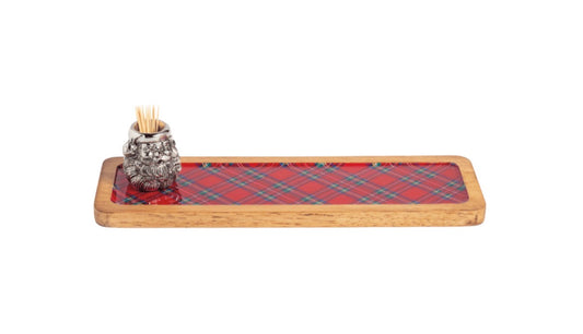 METAL SANTA TOOTHPICK TRAY SET