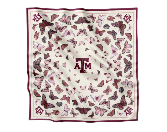 TEXAS A&M UNIVERSITY SQUARE SILK SCARF