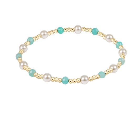 Extends Pearl Sincerity 4mm Gem Bracelet - Amazonite