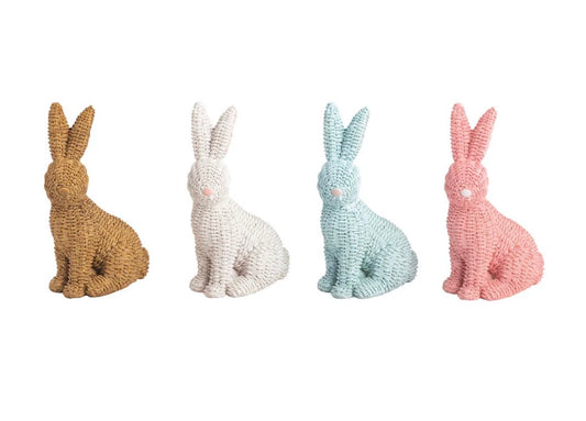 Wicker Resin Bunny