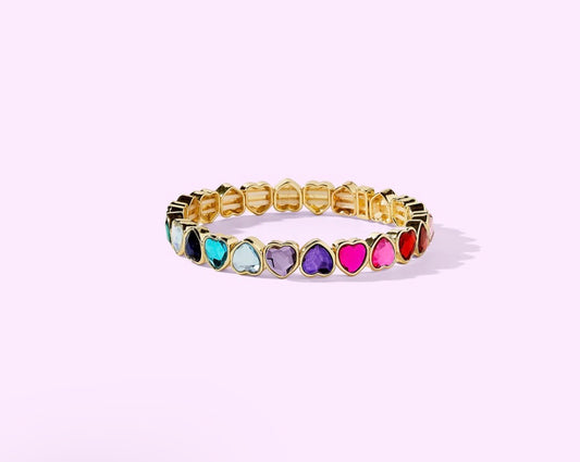 Amour Colorful Heart Bracelet
