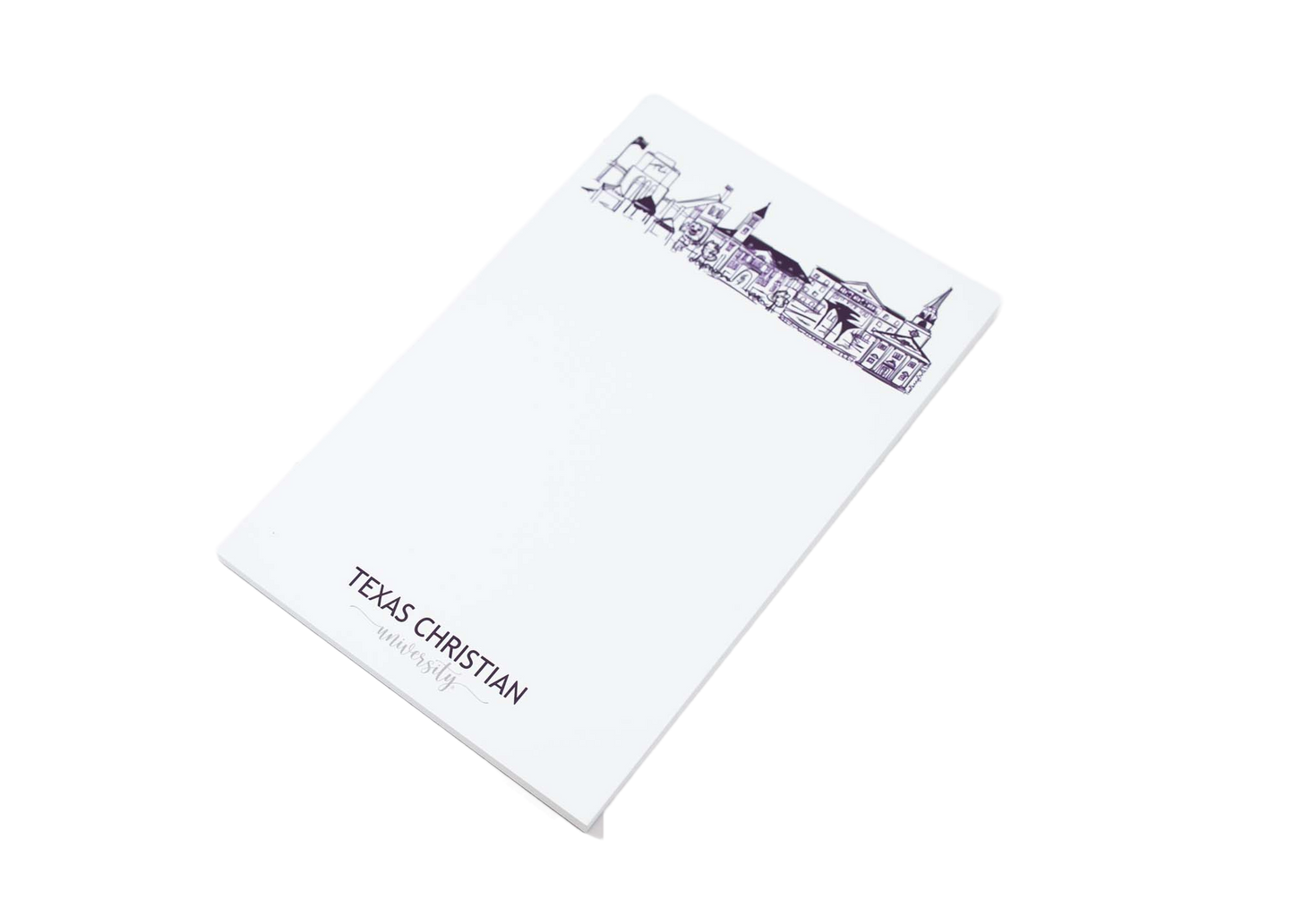Campus Skyline Notepad - TCU (Texas Christian/Ft. Worth