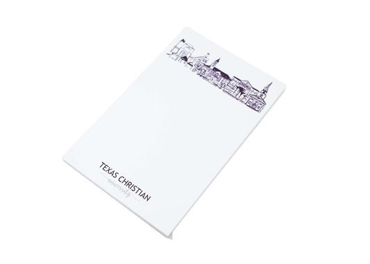 Campus Skyline Notepad - TCU (Texas Christian/Ft. Worth
