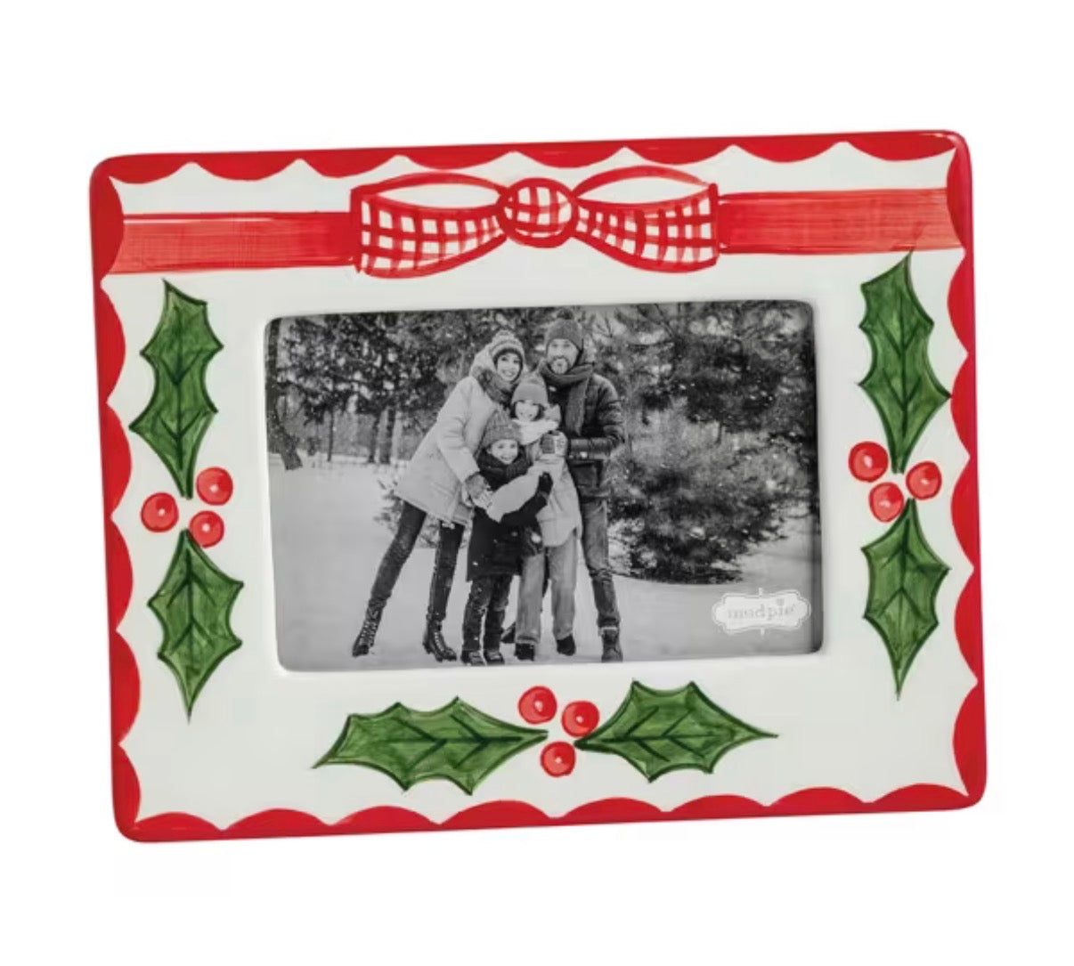 Hand-Painted Holly Frame