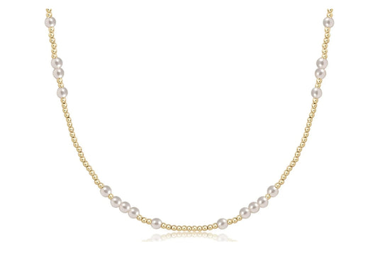 17" Choker Hope Unwritten - 3mm Pearl