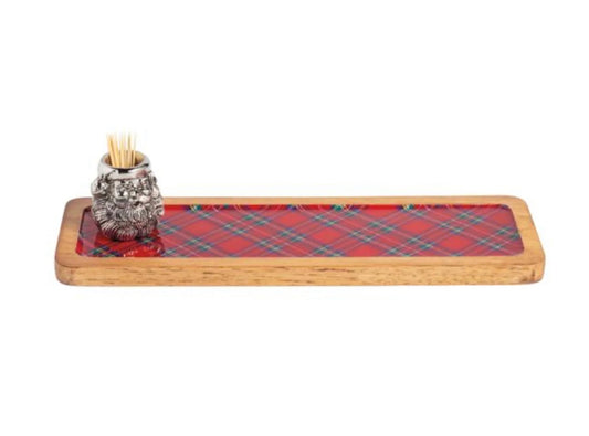Metal Santa Toothpick Tray Set