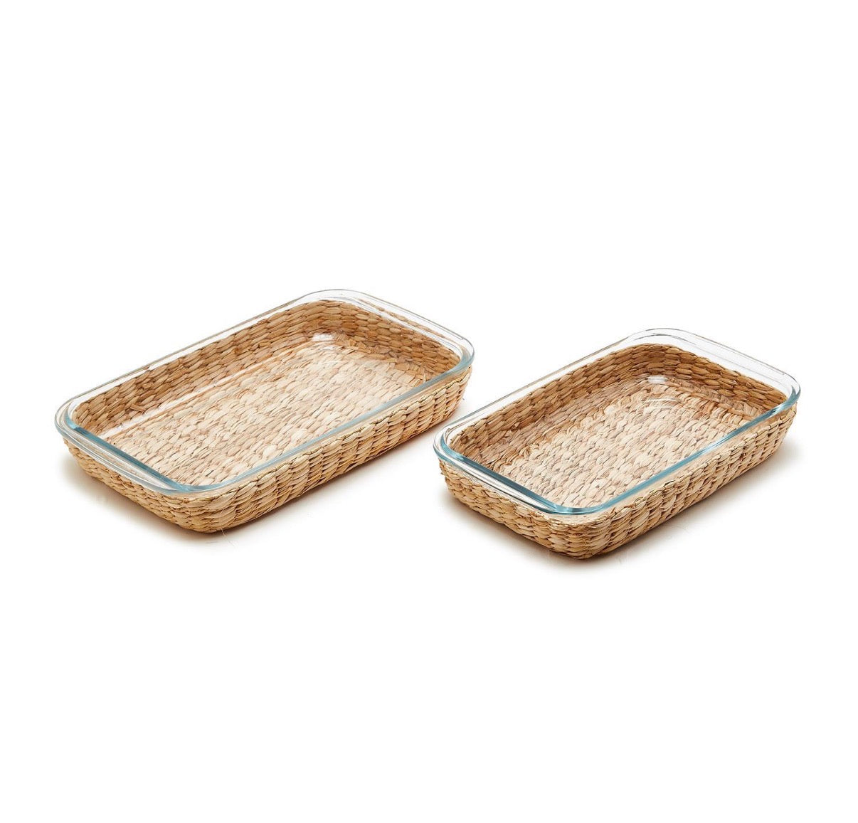 Glass Baking Dish with Removable Hand-Woven Lattice