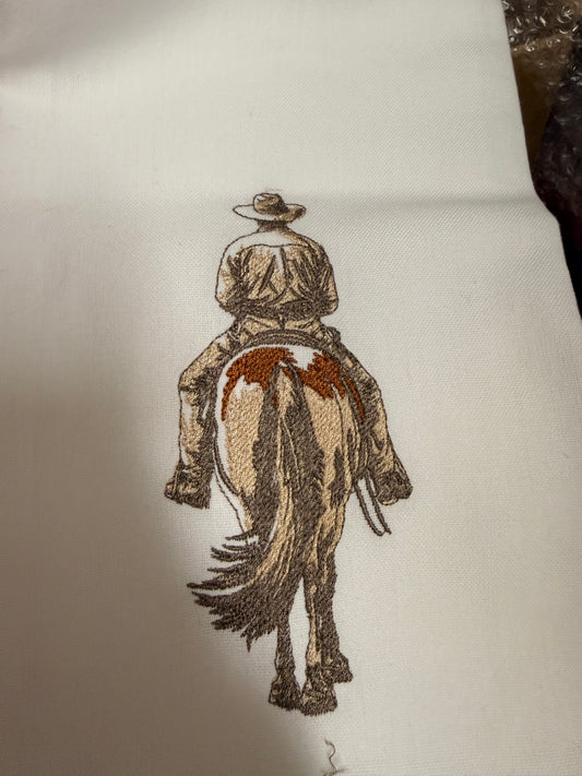 Cowboy Tea Towel