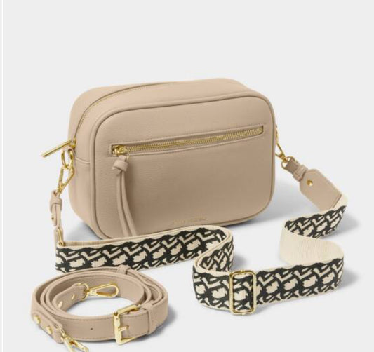 Hallie Crossbody Bag- Light Taupe