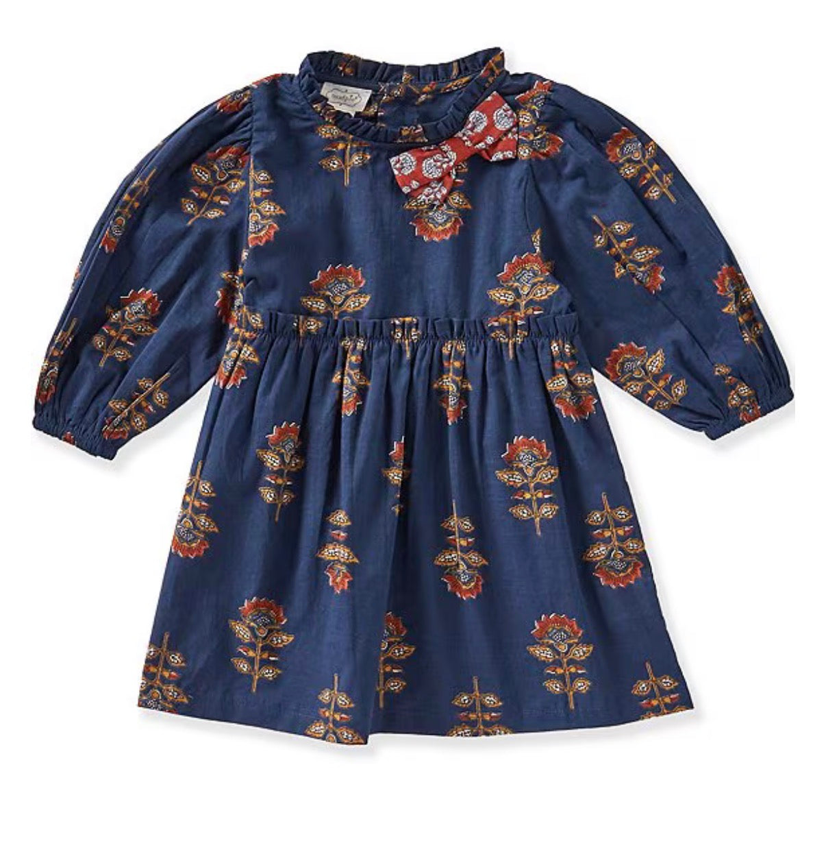Navy Floral Dress