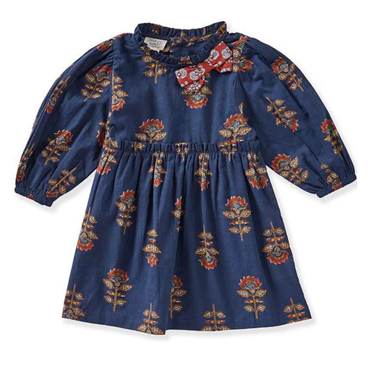 Navy Floral Dress