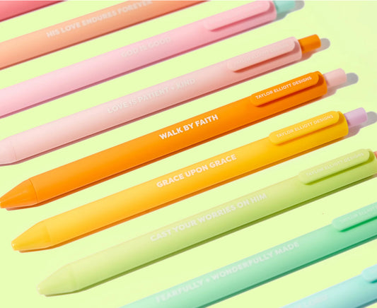 Faith Set of 10 Colored Gel Pens