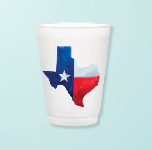 State of Texas Frosted Cups