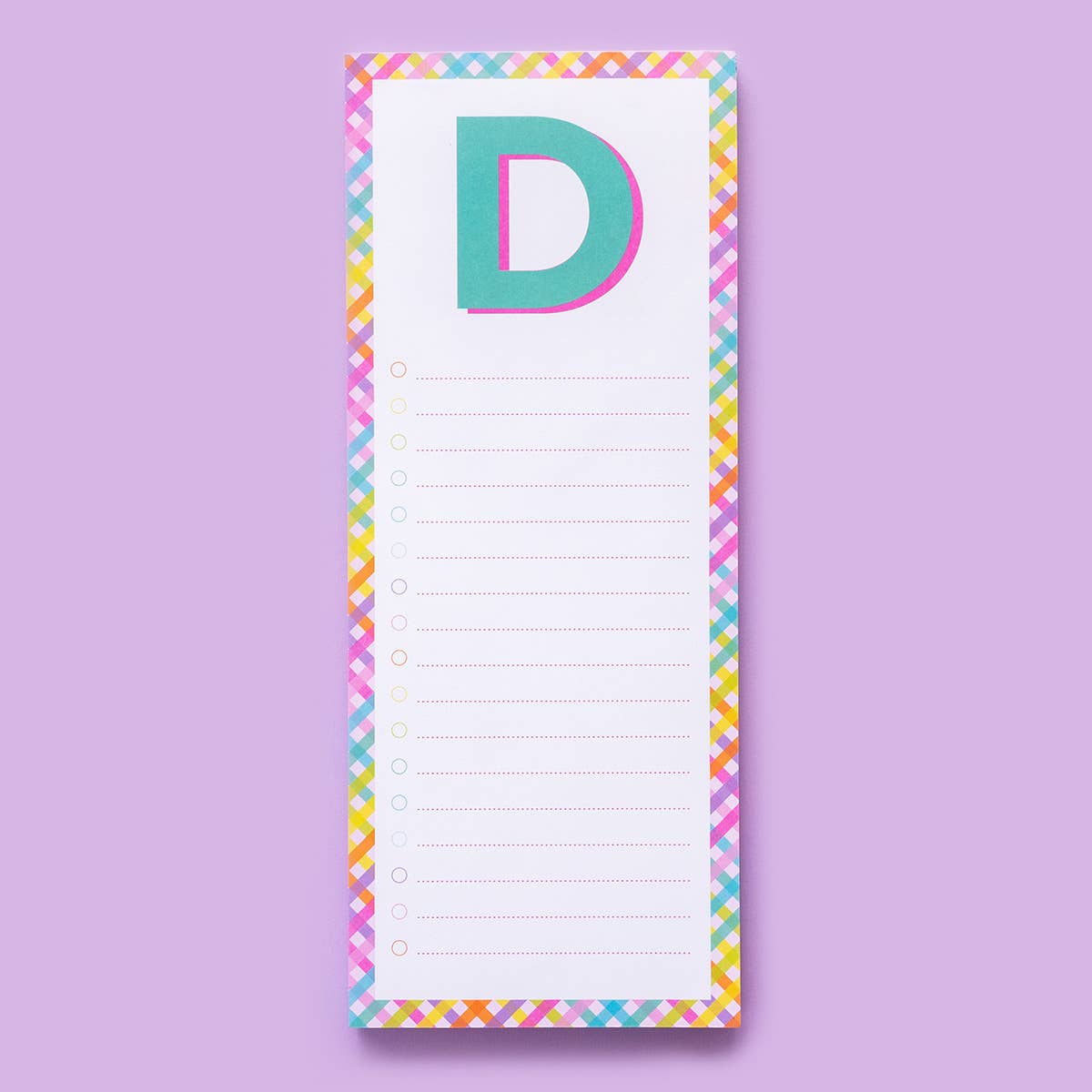 Letter List Pads A-Z: A